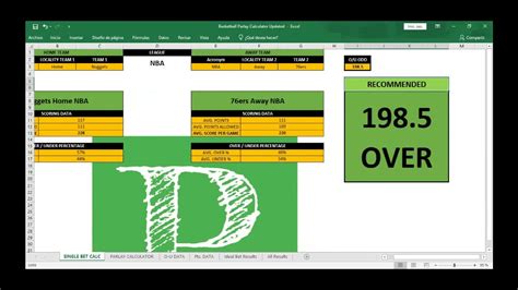 Basketball Over/Under Calculator .